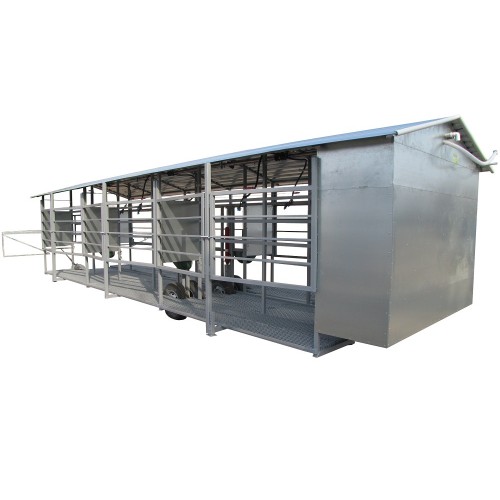 Mobile milking parlour MOOTECH-6 with equipment cabinet